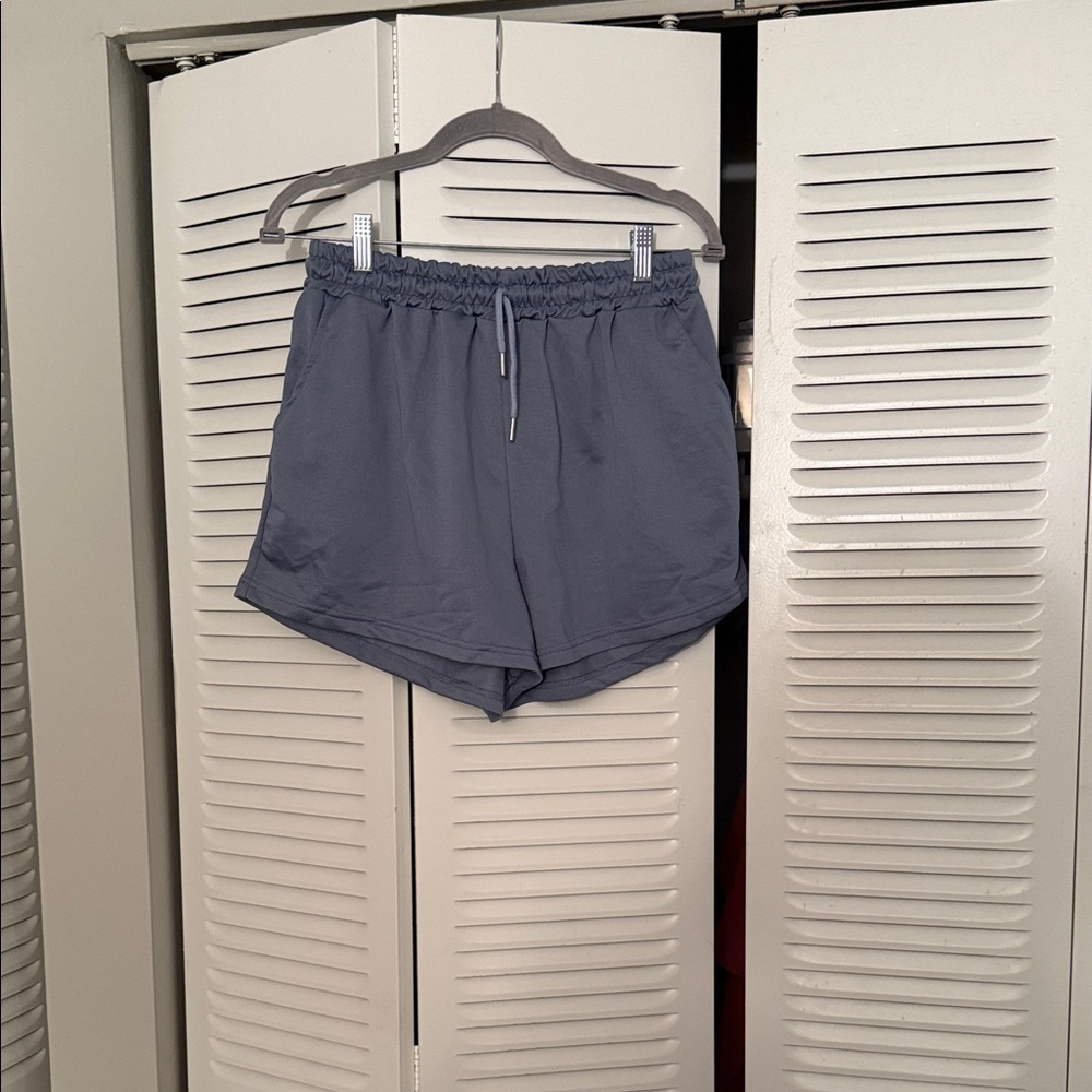 Gray Drawstring Shorts